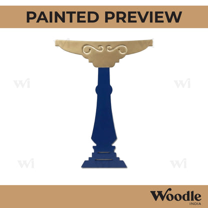 Bird Bath Pedestal Stand Cutout MDF Design 1
