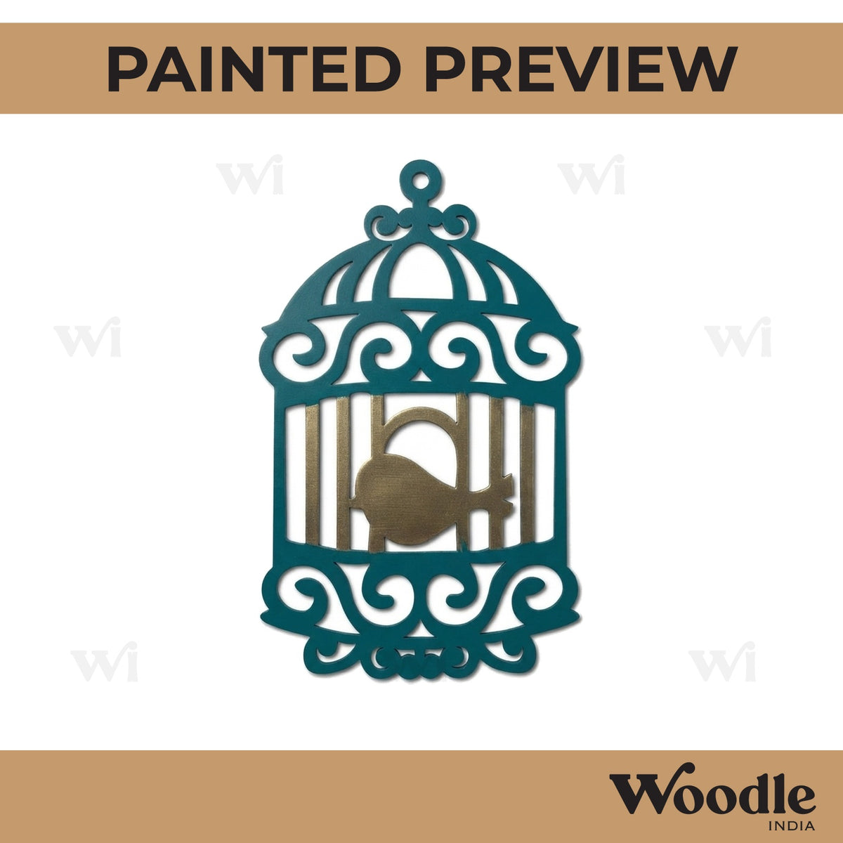Bird Cage Cutout MDF Design 4