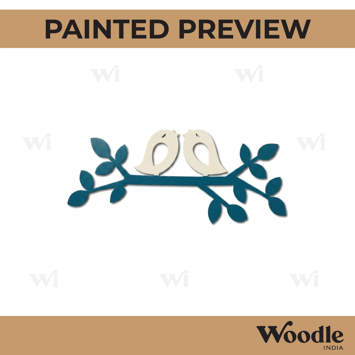 Birds On Branch Cutout MDF Design 10