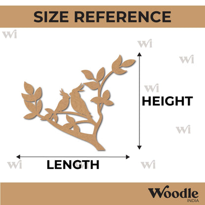 Birds On Branch Cutout MDF Design 11
