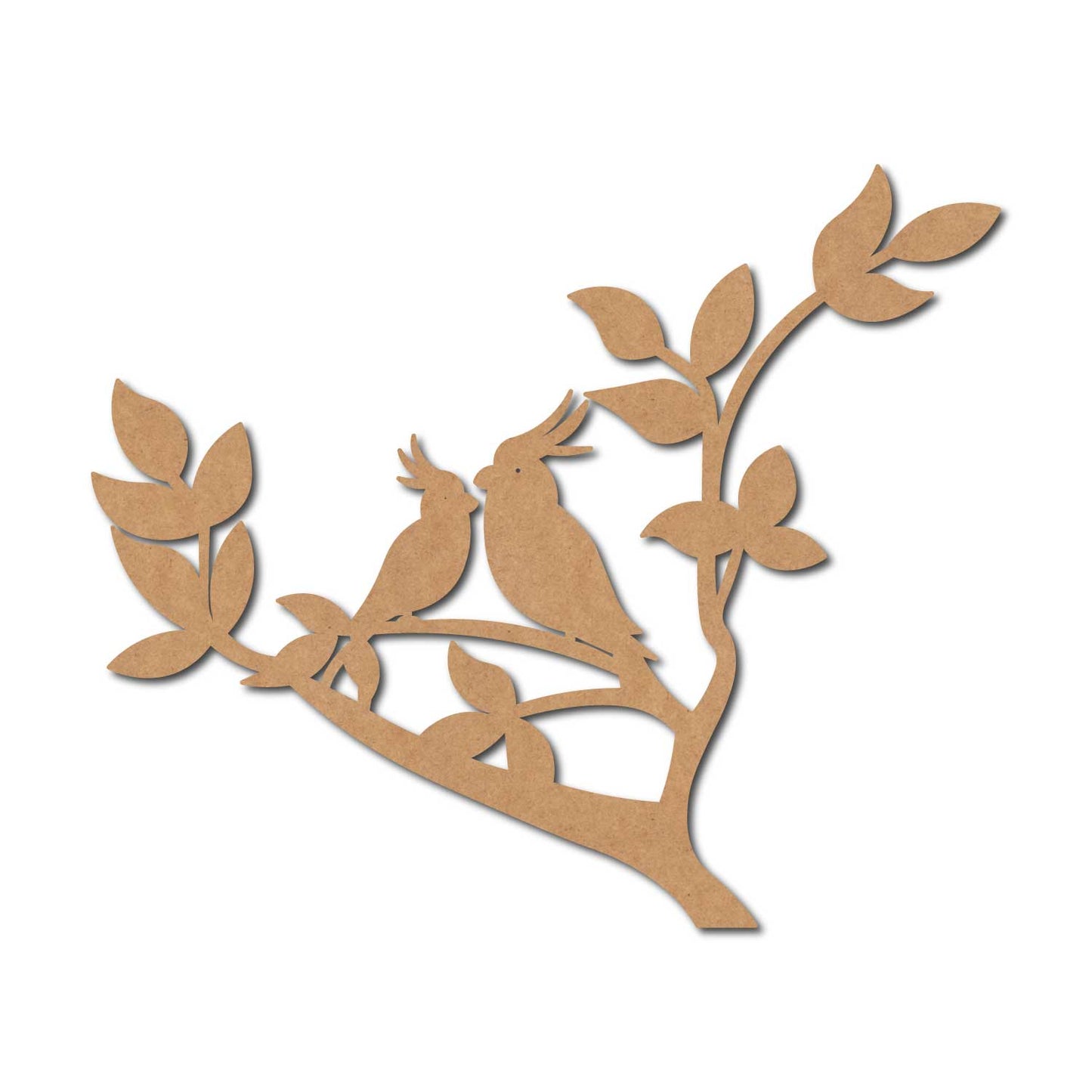 Birds On Branch Cutout MDF Design 11