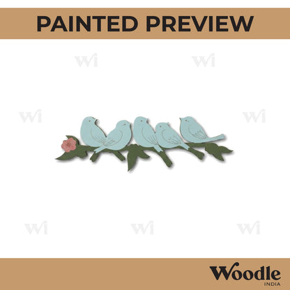 Birds On Branch Cutout MDF Design 2