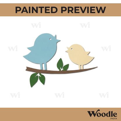 Birds On Branch Cutout MDF Design 5