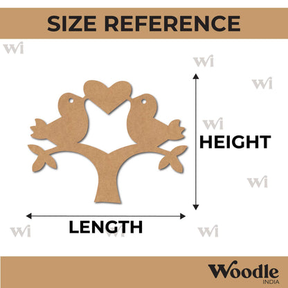 Birds On Branch Cutout MDF Design 7