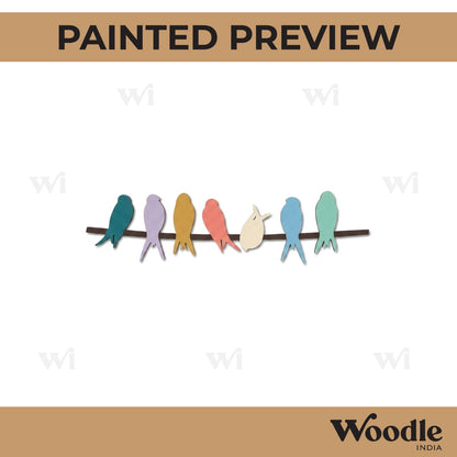 Birds On Branch Cutout MDF Design 8