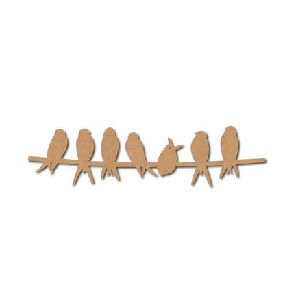 Birds On Branch Cutout MDF Design 8