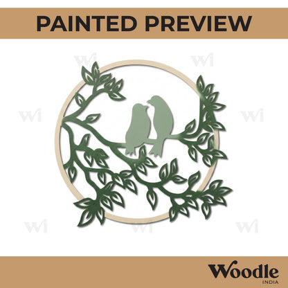 Birds On Branch Cutout MDF Design 9