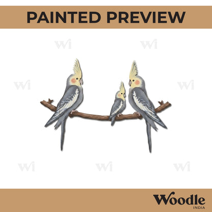 Birds On Branch Pre Marked MDF Design 5