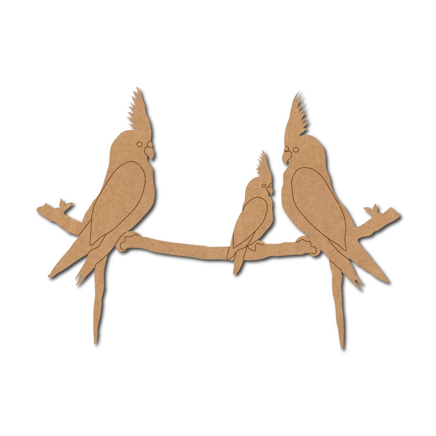 Birds On Branch Pre Marked MDF Design 5