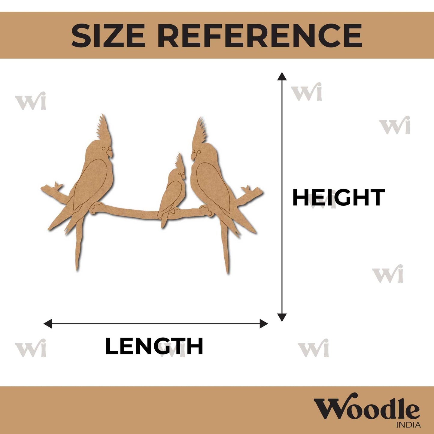 Birds On Branch Pre Marked MDF Design 5