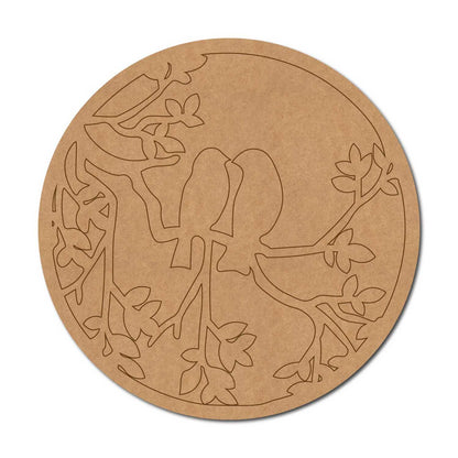 Birds On Branch Pre Marked MDF Design 6