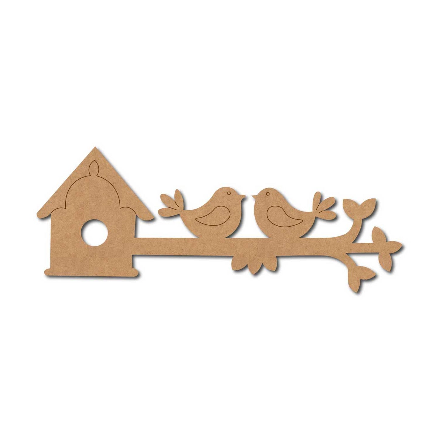 Birds On Branch Pre Marked MDF Design 7