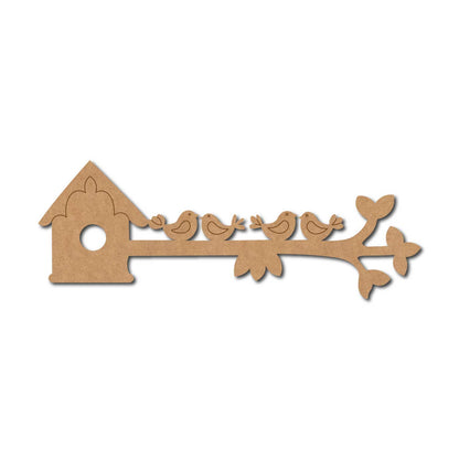 Birds On Branch Pre Marked MDF Design 8