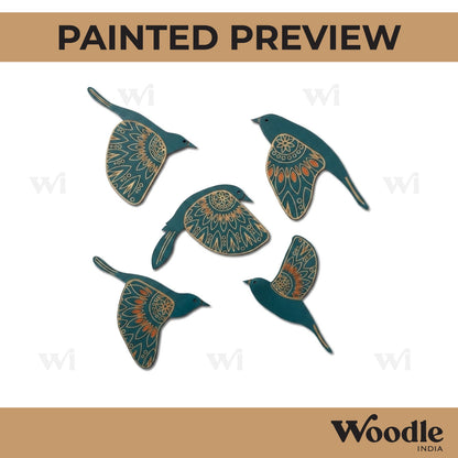 Birds Set Pre Marked MDF Design 1