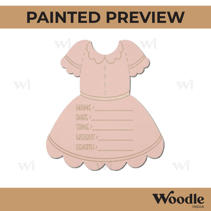 Birth Announcement Pre Marked Base MDF Design 1