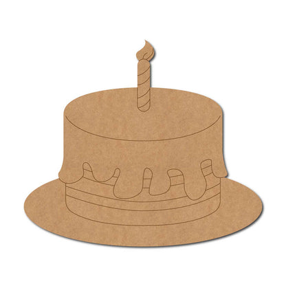 Birthday Cake Pre Marked MDF Design 1