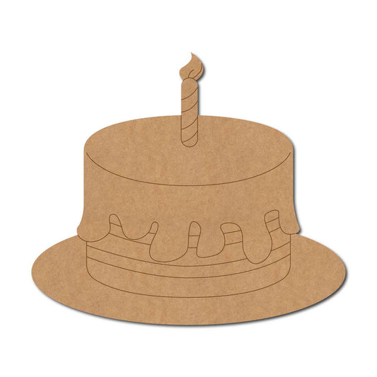 Birthday Cake Pre Marked MDF Design 1