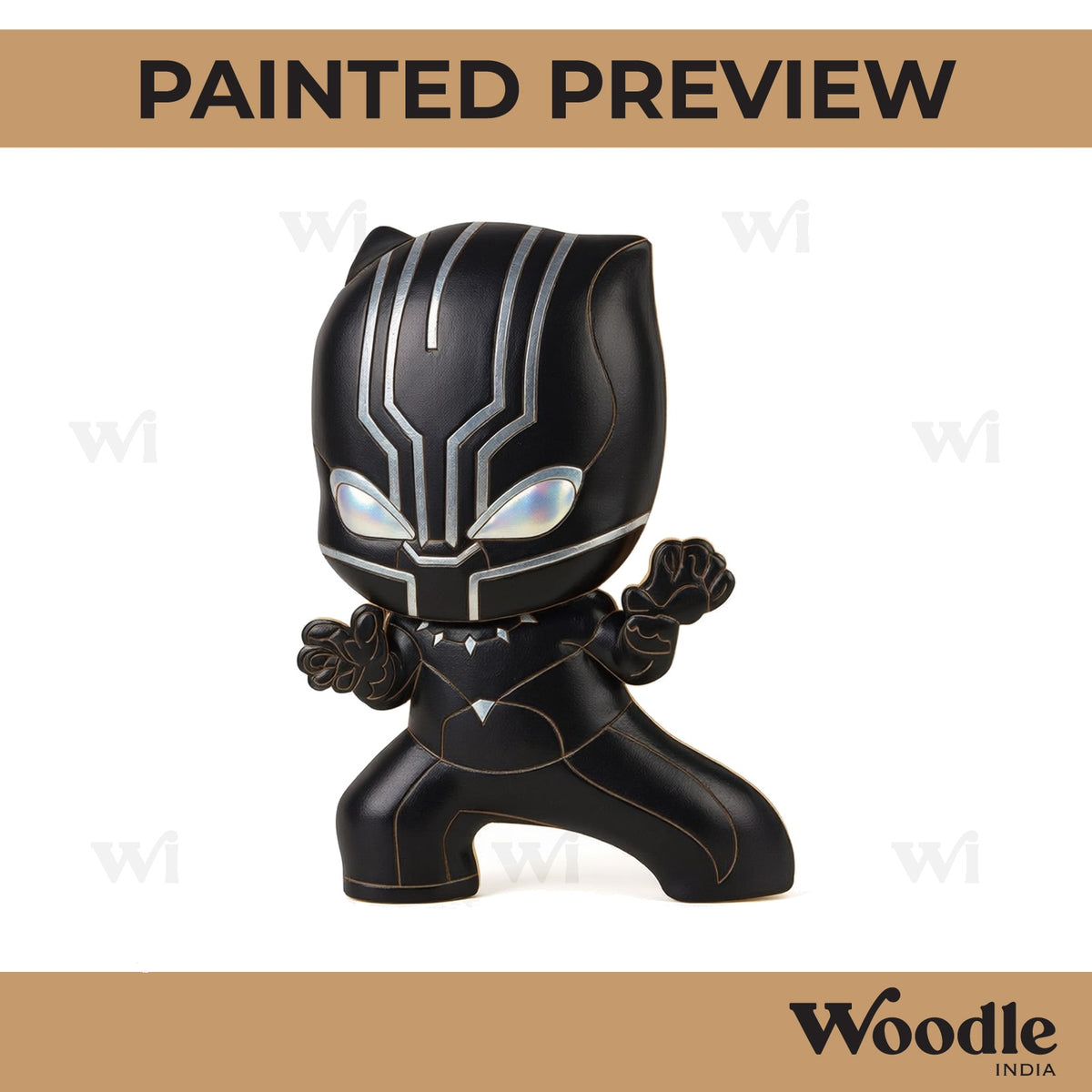Black Panther Marvel Avengers Pre Marked MDF Design 5