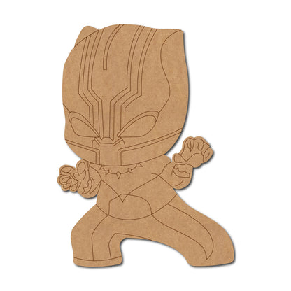 Black Panther Marvel Avengers Pre Marked MDF Design 5