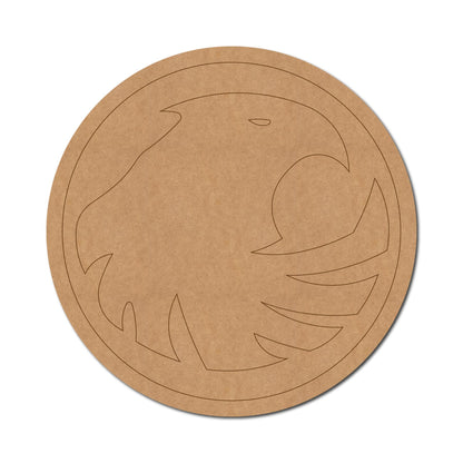 Blackhawk Logo DC Pre Marked Round MDF Design 1