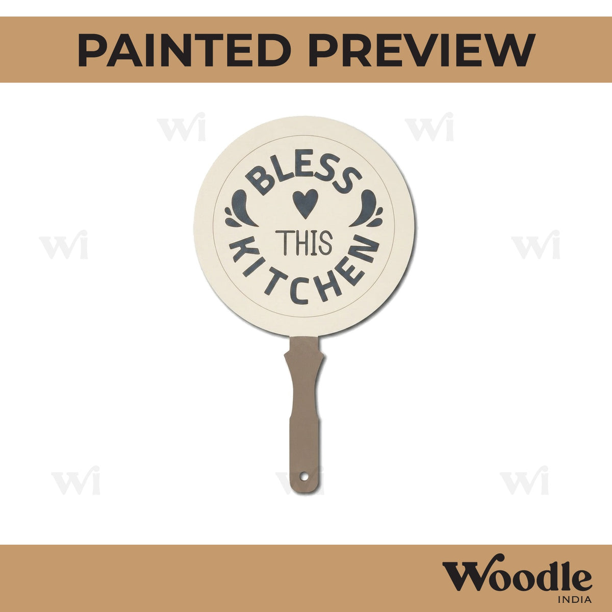 Bless This Kitchen Chopping Board Pre Marked MDF Design 1