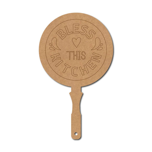Bless This Kitchen Chopping Board Pre Marked MDF Design 1