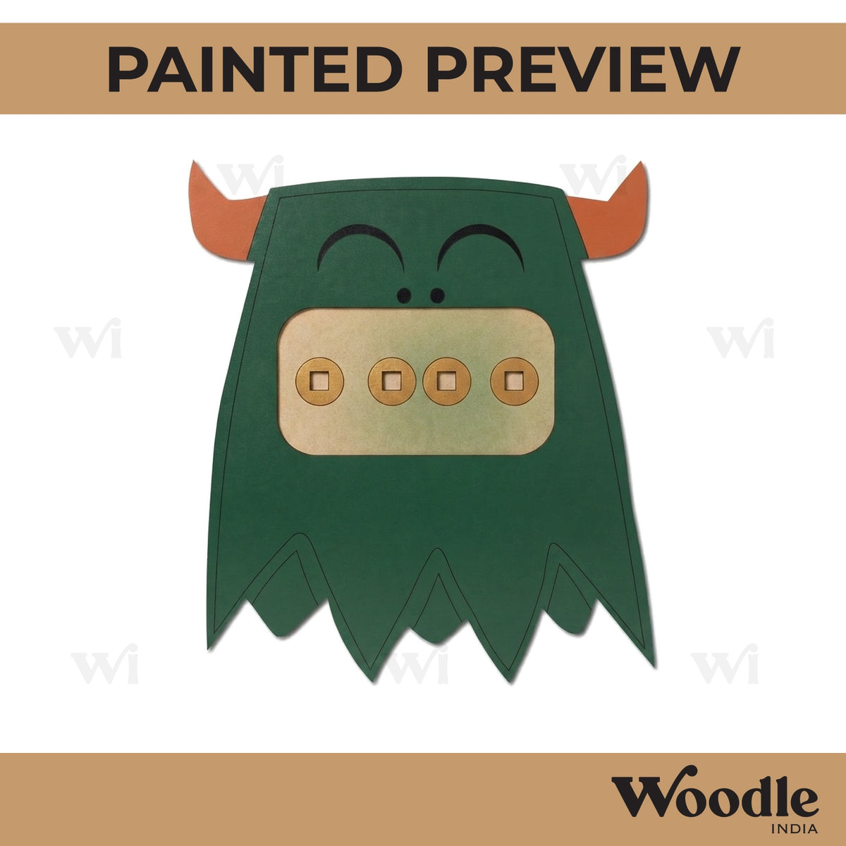 Blue Monster Pre Marked MDF Design 1