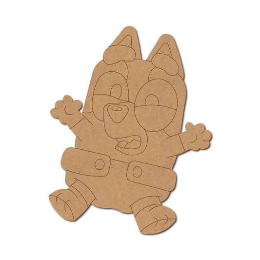 Bluey Dog Cartoon Pre Marked MDF Design 1