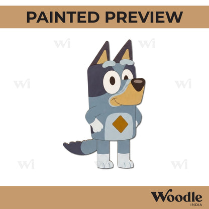 Bluey Dog Cartoon Pre Marked MDF Design 3