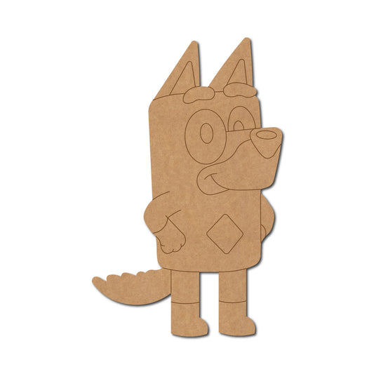 Bluey Dog Cartoon Pre Marked MDF Design 3