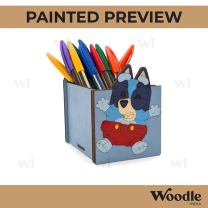Bluey Dog Pen Stand MDF Design 1