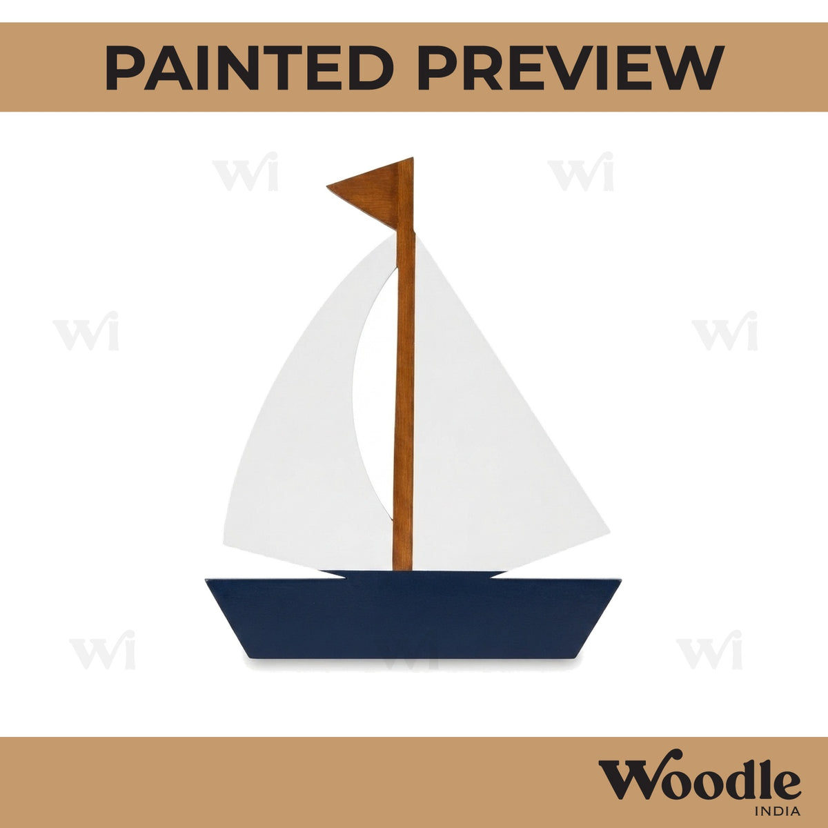Boat Cutout MDF Design 1