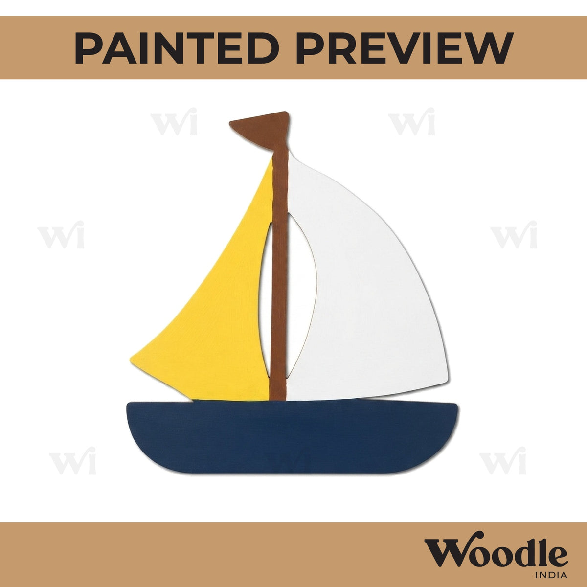 Boat Cutout MDF Design 2