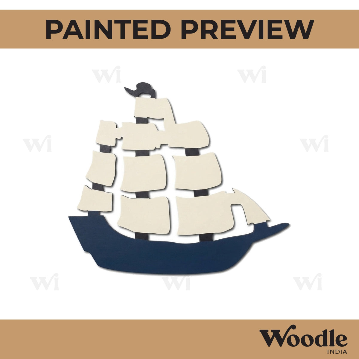 Boat Cutout MDF Design 4