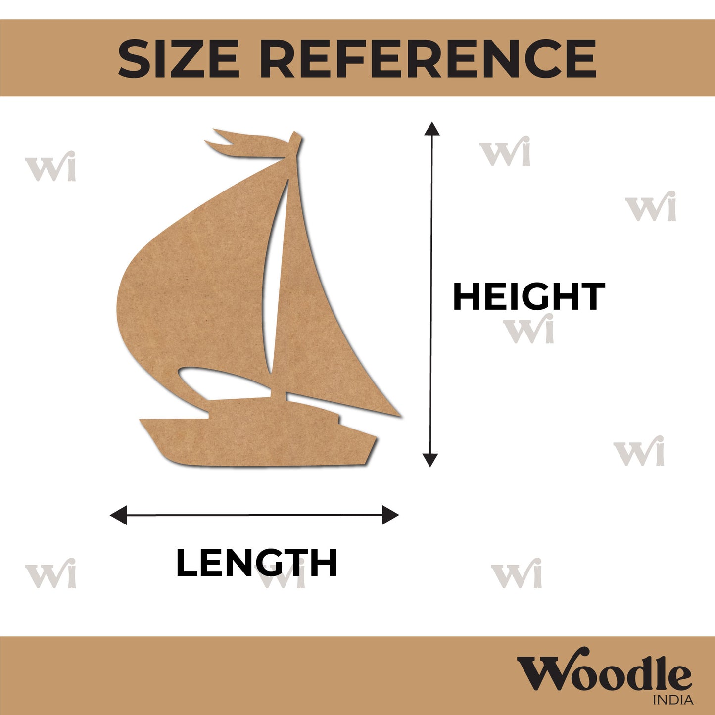 Boat Cutout MDF Design 6