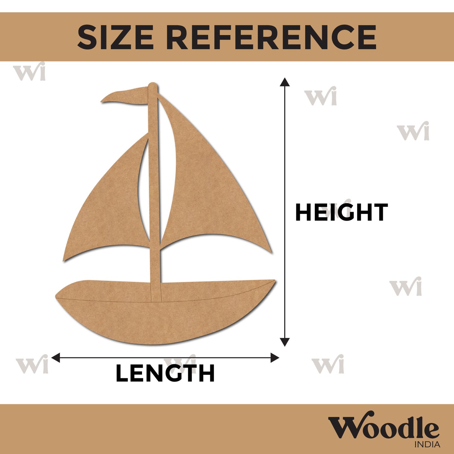 Boat Pre Marked MDF Design 1