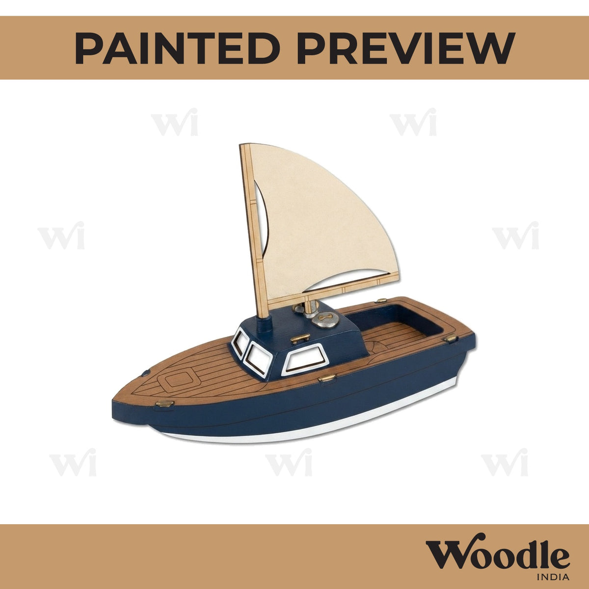 Boat Pre Marked MDF Design 2