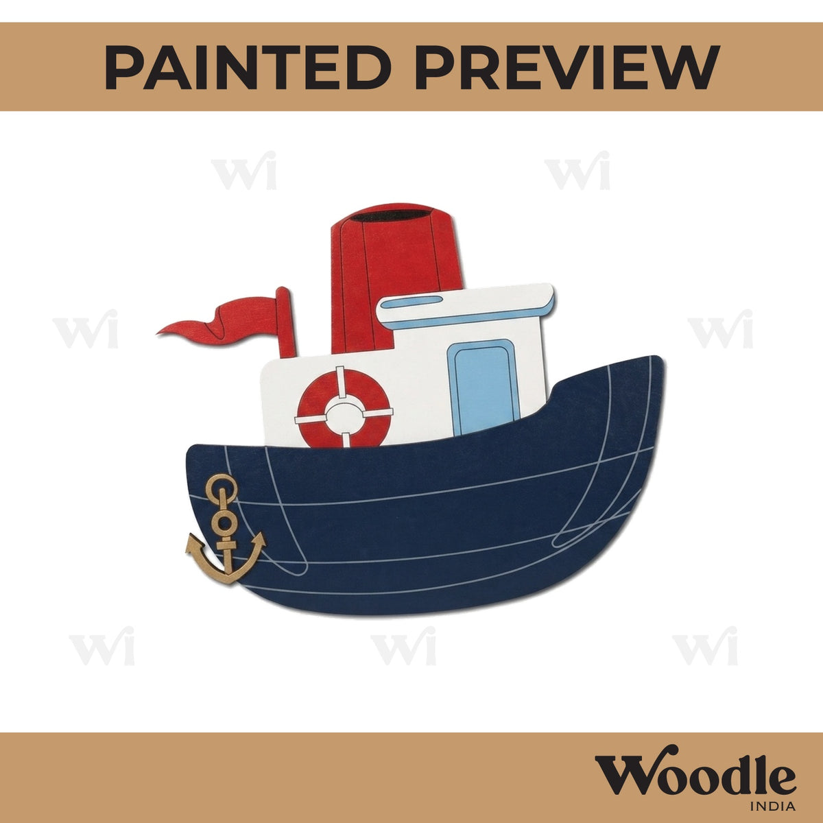 Boat Pre Marked MDF Design 3