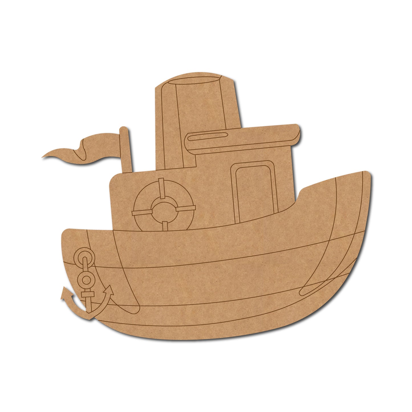 Boat Pre Marked MDF Design 3