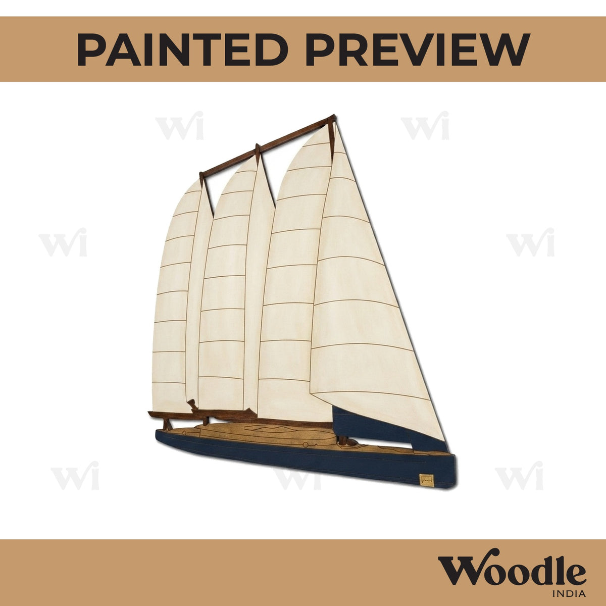 Boat Pre Marked MDF Design 4