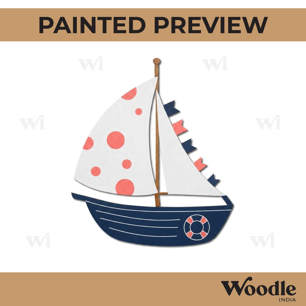 Boat Pre Marked MDF Design 8