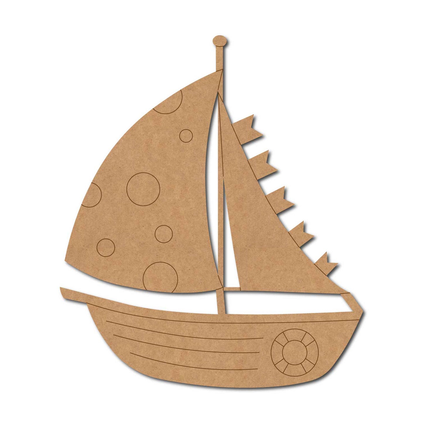 Boat Pre Marked MDF Design 8