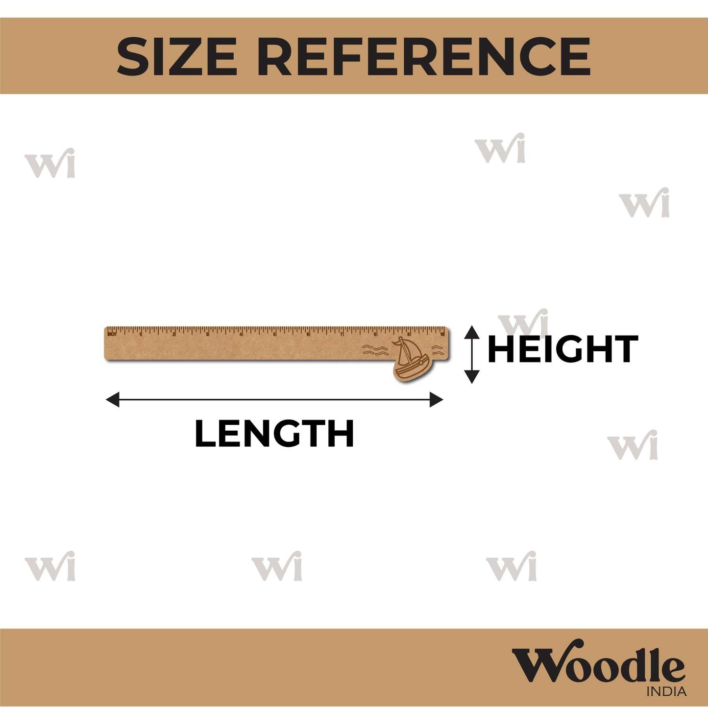 Boat Ruler Scale MDF Design 1