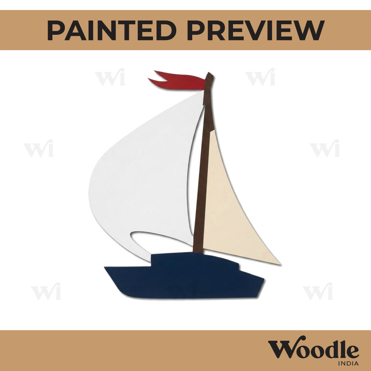 Boat Cutout MDF Design 6