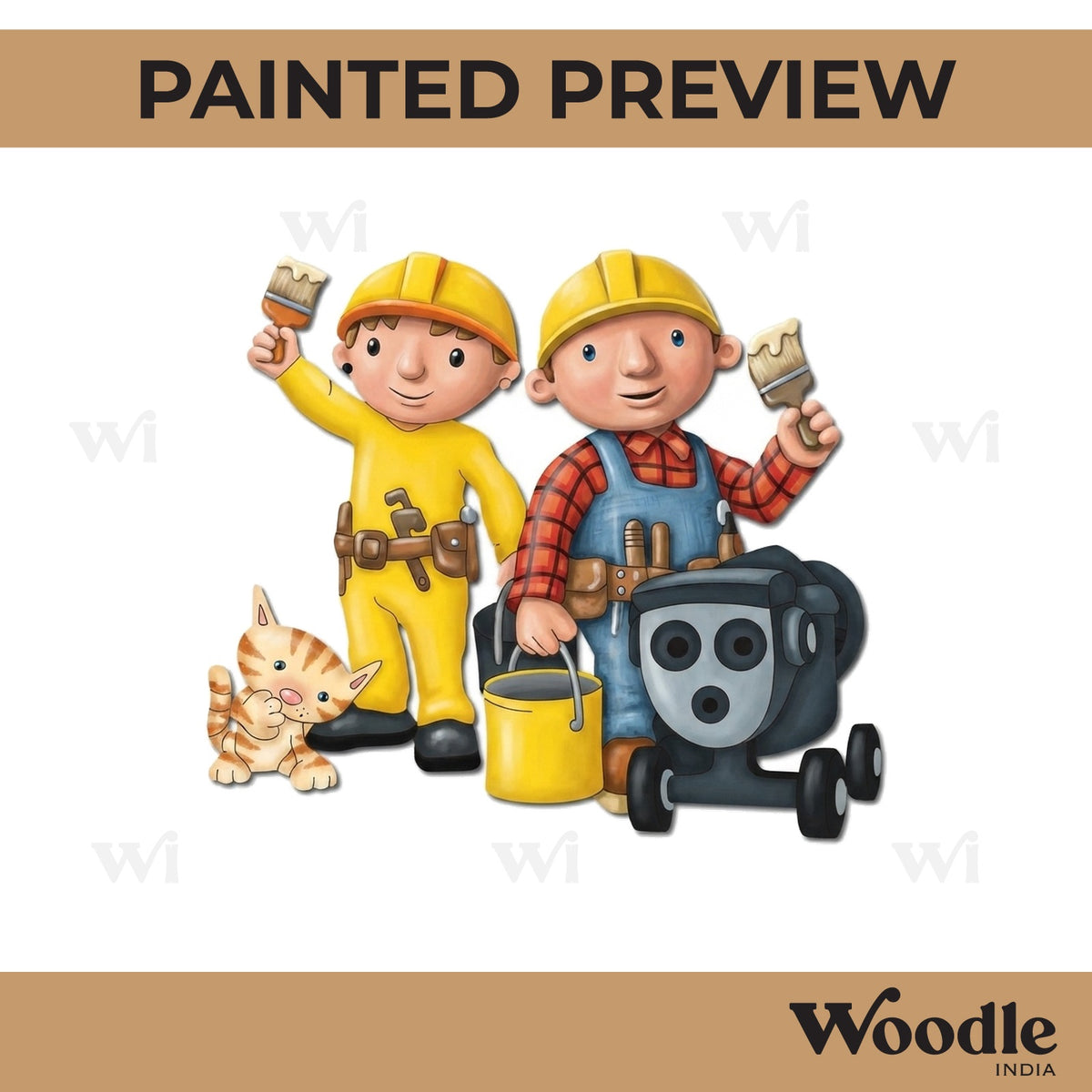 Bob The Builder Pre Marked MDF Design 1