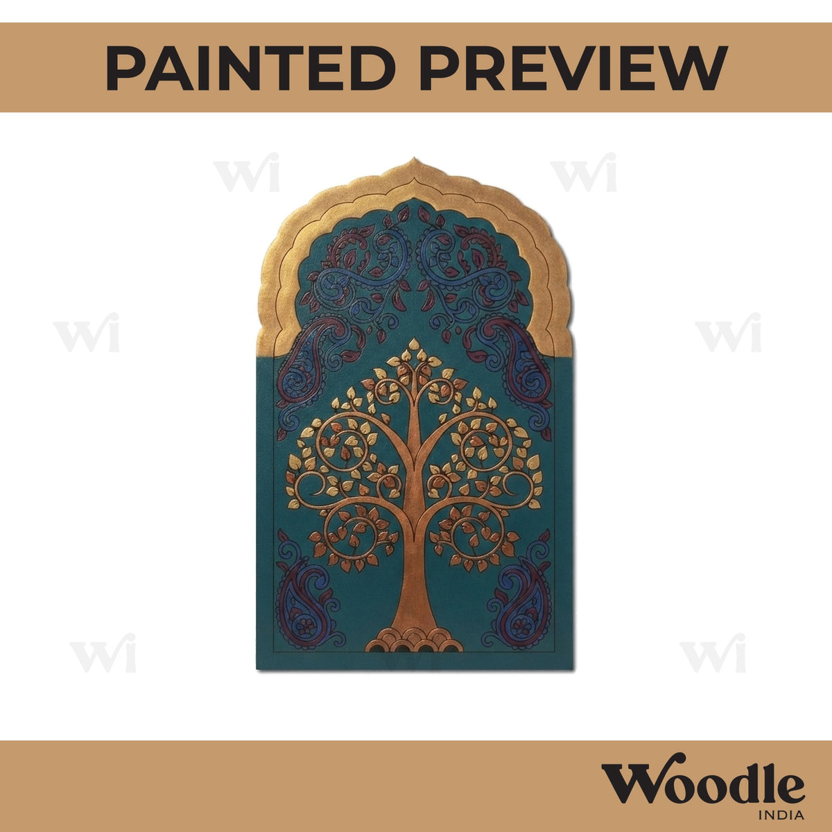 Bodhi Tree Mehrab Pre Marked MDF Design 1