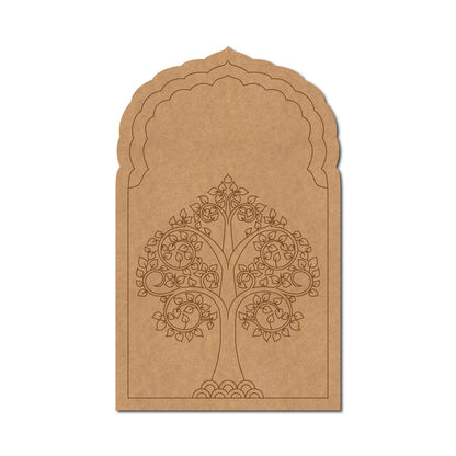 Bodhi Tree Mehrab Pre Marked MDF Design 1