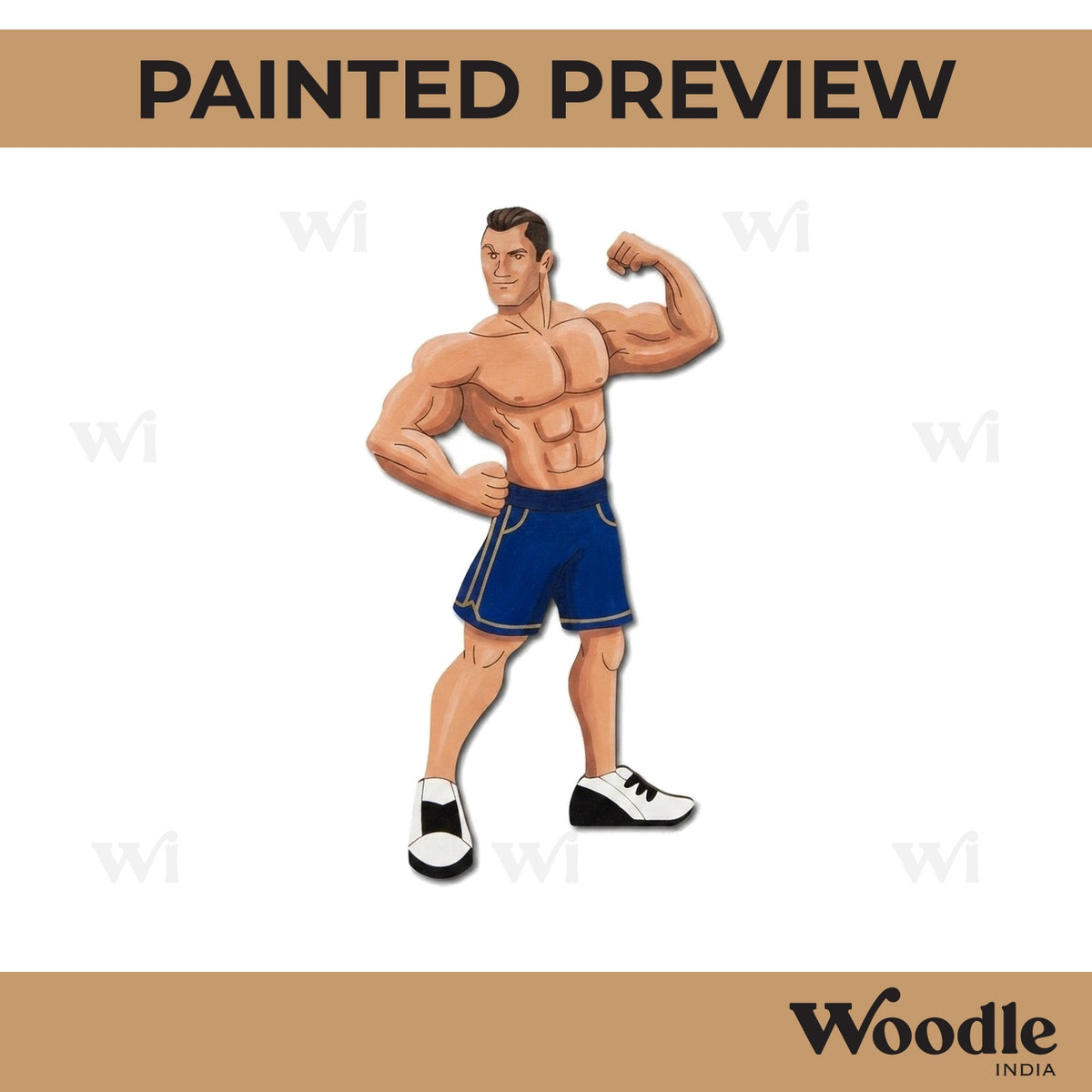 Bodybuilder Pre Marked MDF Design 1