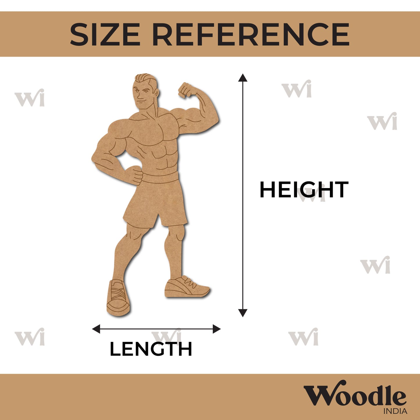 Bodybuilder Pre Marked MDF Design 1