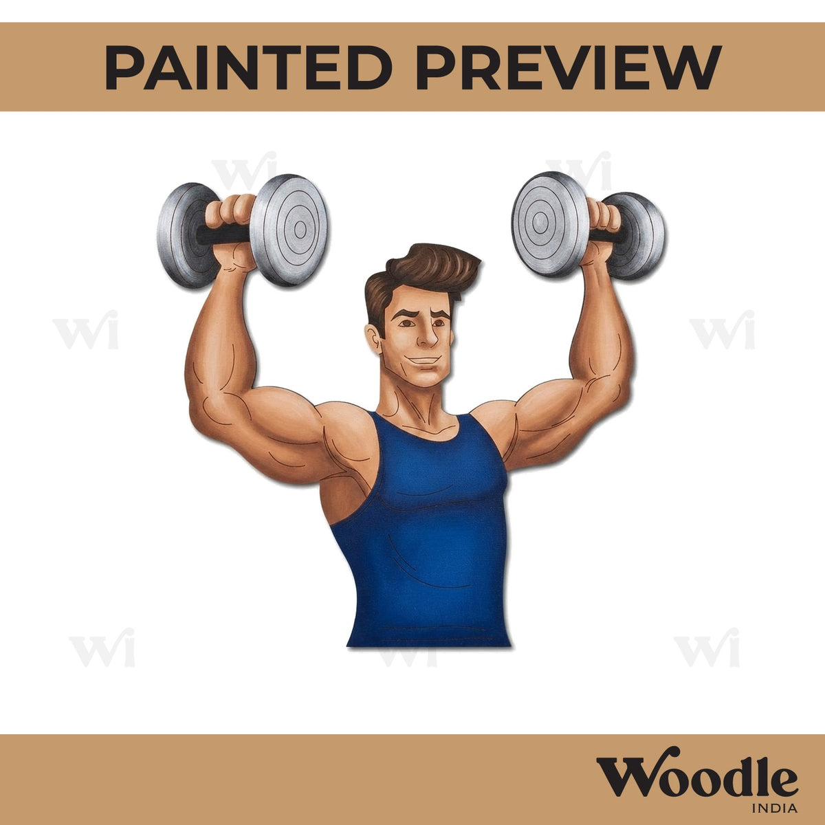 Bodybuilder Pre Marked MDF Design 2